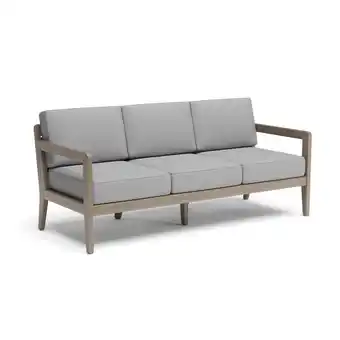 Walmart Homestyles Sustain Wood Outdoor Sofa in Gray offer