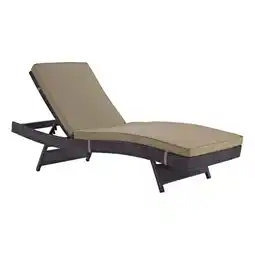 Walmart Pemberly Row Aluminum and Rattan Patio Chaise in Espresso/Mocha Brown offer