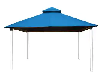 Walmart ACACIA 12 sq. ft. Gazebo Roof Framing & Mounting Kit with Caribbean Blue Outdura Canopy offer