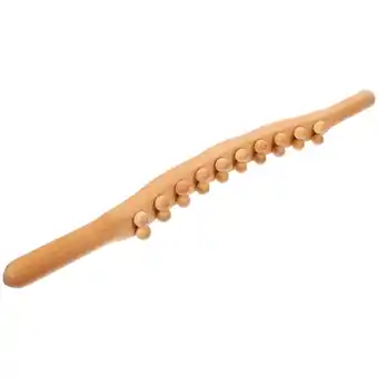 Walmart Ferencaa Wood Massage Tool Gua Sha Massage Tool Whole Body Massage Stick Round Beads Massage Stick offer