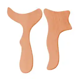 Walmart Tersarium 2Pcs Wood Body Massagers Scraping Boards Practical Gua Sha Boards Wooden Massagers offer