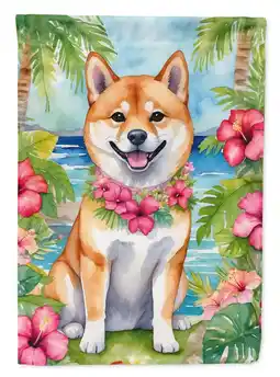 Walmart Shiba Inu Luau House Flag offer