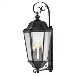 Walmart Hinkley Lighting - Edgewater - 20W 4 LED Extra Large Outdoor Wall Lantern-34.75 offer