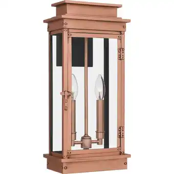 Walmart Quoizel Noe8409 Noelle 2 Light 19 Tall Outdoor Wall Sconce - Copper offer