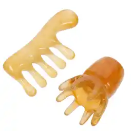 Walmart 2 Pcs Resin Massage Comb Manual Scalp Massagers Wrinkles Removal Guasha Board Beeswax offer