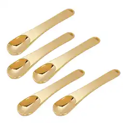 Walmart Yuanmiaoke 5pcs Golden Zinc Alloy Eye Cream Spoon Eye Fatigue Relief Massage Treatments Beauty Tool offer