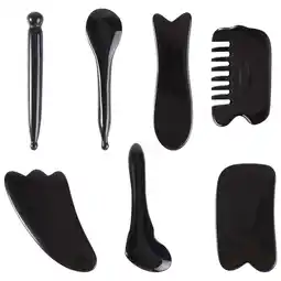 Walmart landege 1 Set of 7PCS Scrapping Board Set Beauty Massagers Scrapers (Black) offer