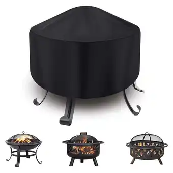 Walmart Tdoenbutw Clearance Fire Cover Round Outdoor Garden Patio Fire Cover With Drawstring For Stove Black offer