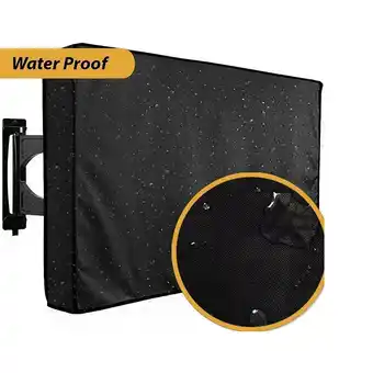 Walmart Tdoenbutw Clearance 600D Outdoor Tv Cover Fitted Television Protector Black Black offer