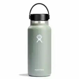 Walmart Hydro Flask 32 oz Wide Mouth Insulated Water Bottle with Flex Cap - Agave offer