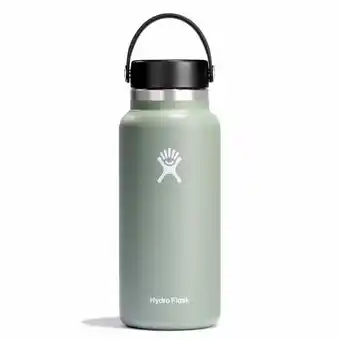 Walmart Hydro Flask 32 oz Wide Mouth Insulated Water Bottle with Flex Cap - Agave offer