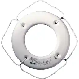 Walmart Jim-Buoy HS-30 W U.S.C.G. Approved Hard Shell Series Life Ring - 30, White offer