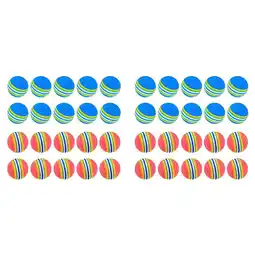 Walmart 40 Pcs Golf BallsSoft Foam Garden Balls Practice Sponge Rainbow for Indoor Outdoor offer