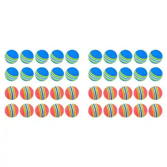 Walmart 40 Pcs Golf BallsSoft Foam Garden Balls Practice Sponge Rainbow for Indoor Outdoor offer