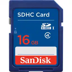 Walmart SanDisk SDHC/SDXC Mossy Oak Memory Card 16GB - Blue - SDSDBNN-016G-AW6WN offer