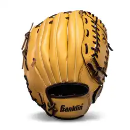 Walmart Franklin Sports Field Master Baseball + Softball Glove - Adult + Youth Mitt - 12 Righty - Camel offer