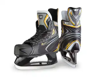 Walmart ERIK Sports R50 Men's Ice Hockey Skates, Size 10.0, Black, Durable PU & Nylon Upper offer