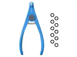 Walmart Cuda Wacky Rigging Plier with 10 O-rings, Blue, 5in offer