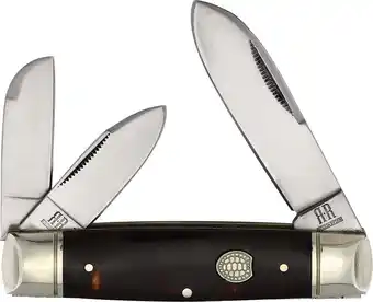 Walmart Rough Ryder RR2435 3x Carbon Steel Blade Tortoise Pattern Handle Whittler Knife offer