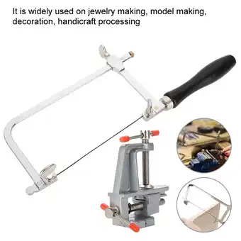 Walmart ACOUTO Jewelers Sawbow Saw Frame 12 Blades & Mini Bench Vise with Clamp Jewelry Making Craft Tool offer