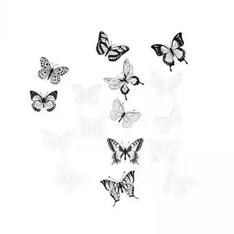 Walmart Fancyes 5x3D Butterfly Wall Stickers DIY Decals for Cake Decors Window Patio Lawn Yard C offer