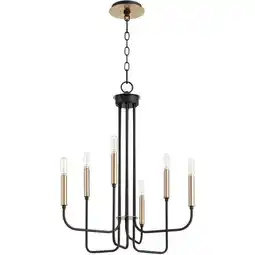 Walmart Quorum Lighting - Hope - 6 Light Chandelier In Soft Contemporary Style-26 Inches offer