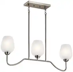 Walmart Kichler Lighting - Three Light Linear Chandelier - Chandelier Linear (Single) offer