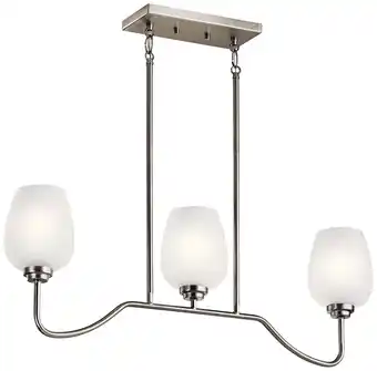 Walmart Kichler Lighting - Three Light Linear Chandelier - Chandelier Linear (Single) offer