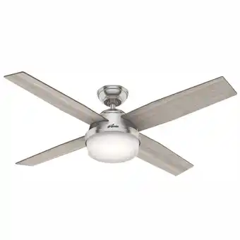 Walmart Hunter Fan Company 50284 Dempsey Indoor LED Ceiling Fan w/ Remote, Grey Oak offer