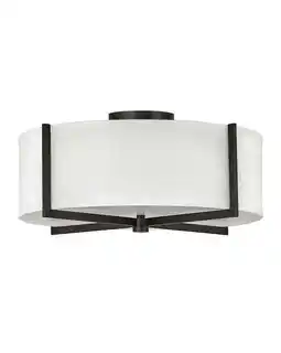 Walmart Hinkley Lighting 41708 Axis 20 Wide Galerie Semi-Flush Ceiling Fixture - Black offer