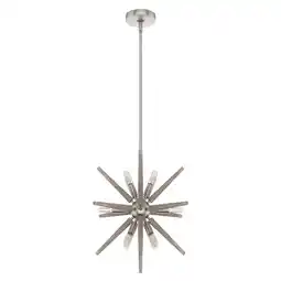 Walmart Hunter Jupiter Star 19 Pendant Jupiter Star 12 Light 19 Wide Multi Light Pendant - Nickel offer