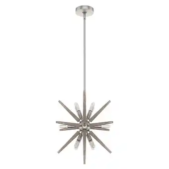 Walmart Hunter Jupiter Star 19 Pendant Jupiter Star 12 Light 19 Wide Multi Light Pendant - Nickel offer