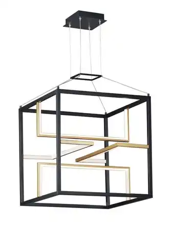 Walmart Et2 E21224 Chamber 4 Light 18 Wide Led Abstract Chandelier - Gold offer