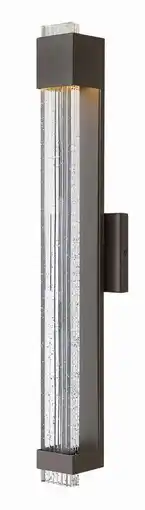 Walmart Hinkley Lighting - Glacier - 11.5W LED Large Outdoor Wall Lantern in Modern offer