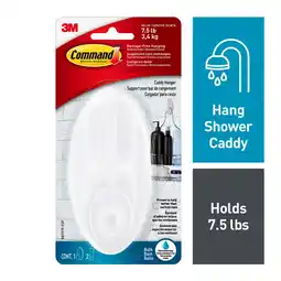 Walmart Command Large Caddy Hanger, Frosted Finish, Plastic, 1 Wall Hanger, Bathroom Organization offer