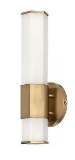 Walmart Hinkley Lighting 51150 Facet 2 Light 14 Tall Led Ada Bathroom Sconce - Brass offer