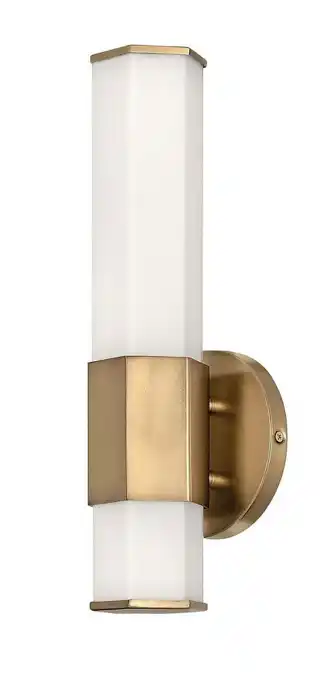 Walmart Hinkley Lighting 51150 Facet 2 Light 14 Tall Led Ada Bathroom Sconce - Brass offer