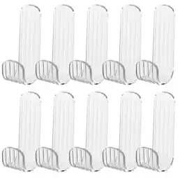 Walmart ITSELFER 12Pcs Clear Acrylic Wall Hook Decorative Modern Towel Hanger Key Hook for Kitchen offer