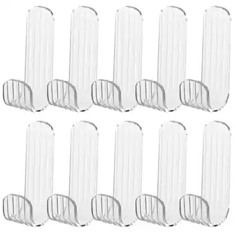 Walmart ITSELFER 12Pcs Clear Acrylic Wall Hook Decorative Modern Towel Hanger Key Hook for Kitchen offer