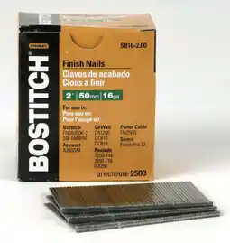 Walmart Bostitch 2 16 Ga. Straight Strip Finish Nails Smooth Shank 2500 pk offer