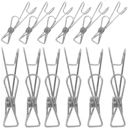 Walmart Kuyiluo 12Pcs Over Shower Glass Door Hook Clips Hangers Organizer for Towels Coats Clothes offer