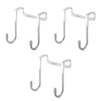 Walmart ITSELFER 3Pcs Door Hanging Hooks Over the Door Hooks Household Door Hangers Stainless Steel Hooks offer