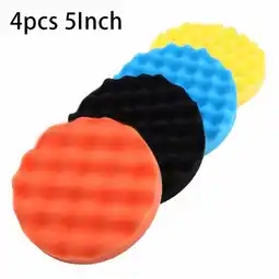 Walmart 4pcs/Set Polishing Sponge Pad Buffing Waxing for Pads Kit For Car Polisher Buffer 5inch offer