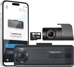 Walmart Thinkware Q200 Night Vision Car Dash Cameras, Black offer