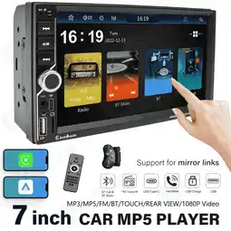 Walmart Daeblie 7-Inch Double Din Car Stereo with Android Auto and 1080p LCD Display offer