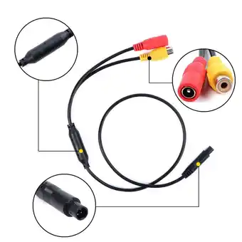 Walmart Car Backup Reverse Camera 4-Pin Male To CVBS RCA Female Connector Wire Harness offer