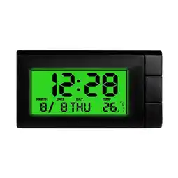 Walmart Car Digital Clock Thermometer Dashboard Desk LCD Display Interio F5T7 Auto offer