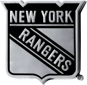 Walmart Fanmats NHL New York Rangers Emblem, 3 x 3.2/Small, Black offer