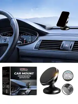 Walmart ICQOVD Clearance New Magnetic Car Mount Folding Cell Phone 360 Degree Rotation Dashboard Navigation offer