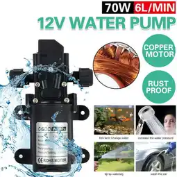 Walmart 12V Automatic Fresh Water Pressure Diaphragm Pump 5GPM 130PSI for Boat/Marine/RV offer